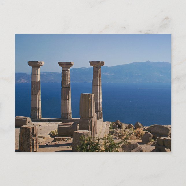 Postal Templo de Athena / ASSOS - Turquía (Anverso)