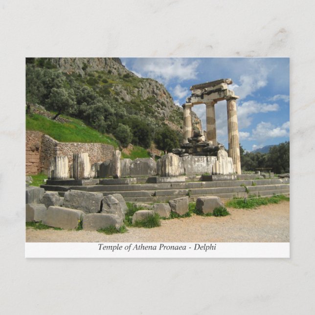 Postal Templo de Athena Pronaea - Delfos (Anverso)