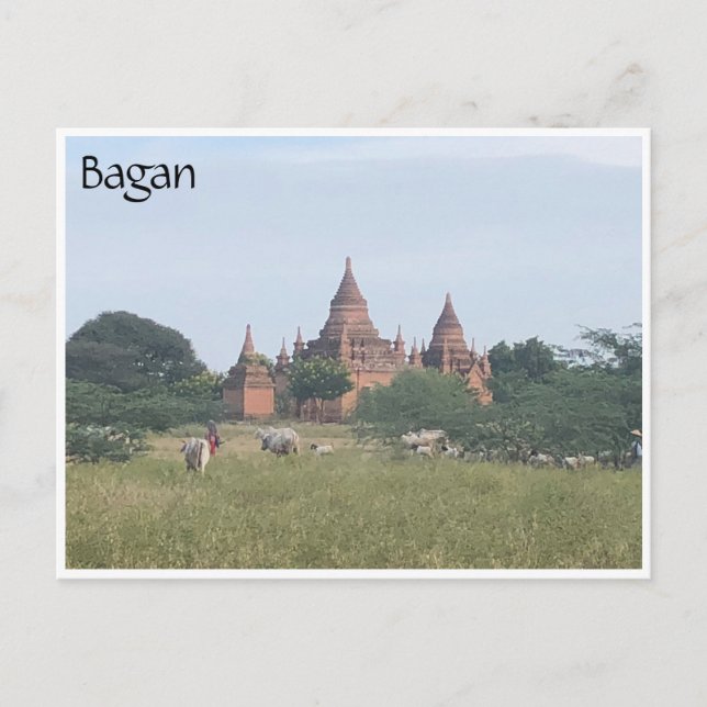 Postal templo de bagan (Anverso)