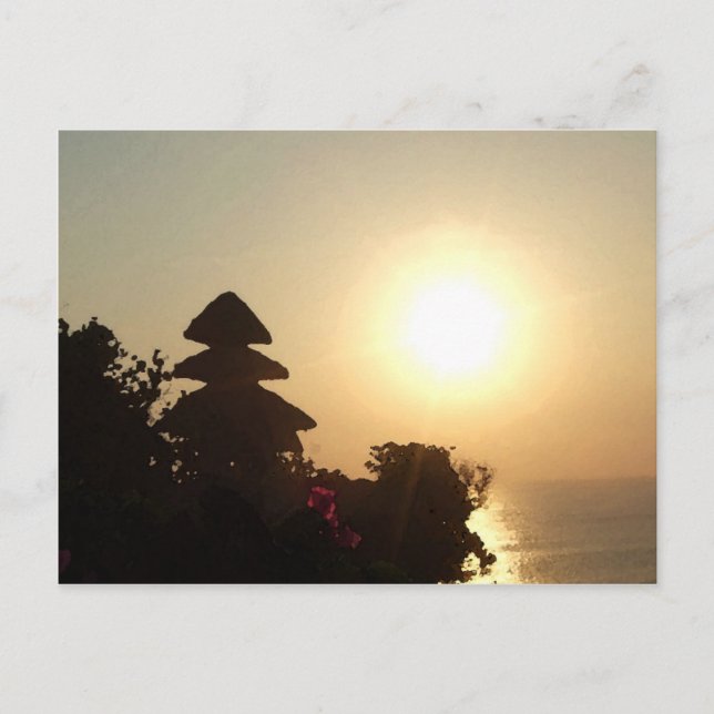 Postal Templo de Bali (Anverso)