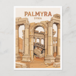 Postal Templo de Bel Palmira Siria