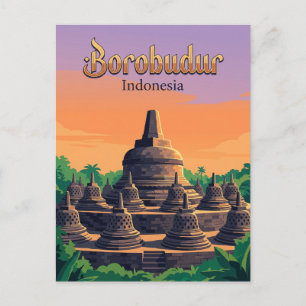 Postal Templo de Borobudur Indonesia