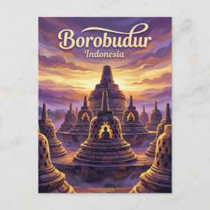 Postal Templo de Borobudur Indonesia