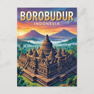 Postal Templo de Borobudur Indonesia