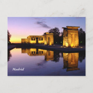 Postal Templo de Debod