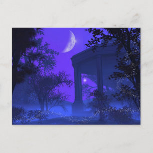 Postal Templo de Diana a la luz de la luna