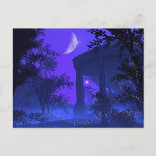 Postal Templo de Diana a la luz de la luna (Anverso)