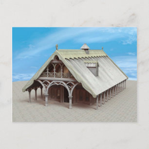 Postal Templo de fantasía