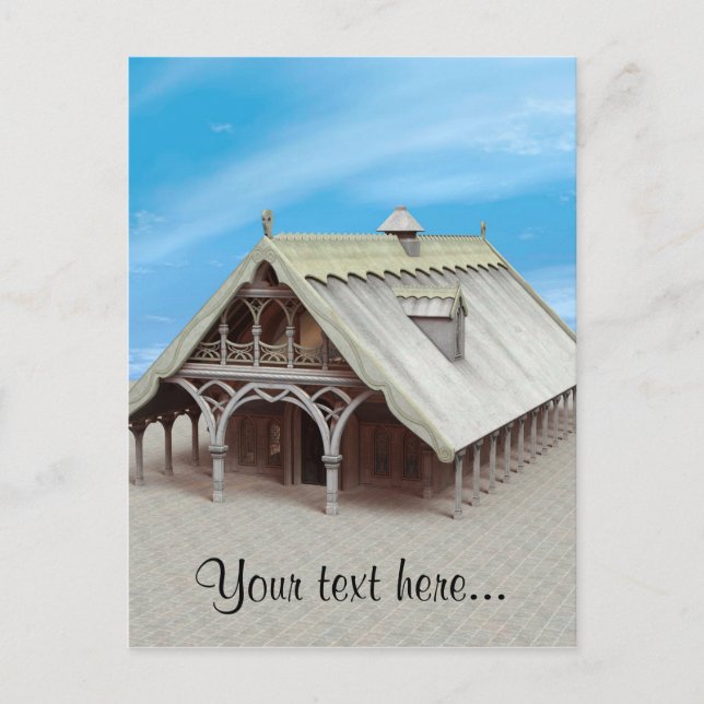 Postal Templo de Fantasy (Anverso)