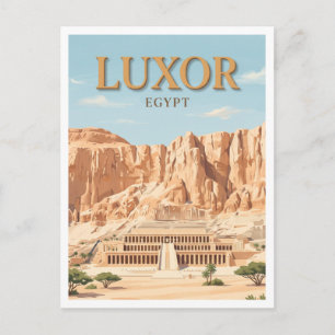 Postal Templo de Hatshepsut Luxor Egipto