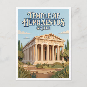 Postal Templo de Hefesto Atenas Grecia