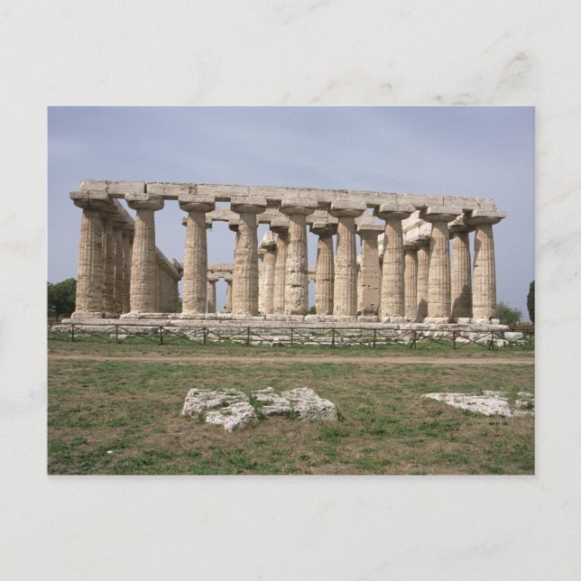 Postal Templo de Hera I (Anverso)