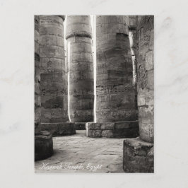 Postal Templo de Karnak, jeroglíficos, Antiguo Egipto