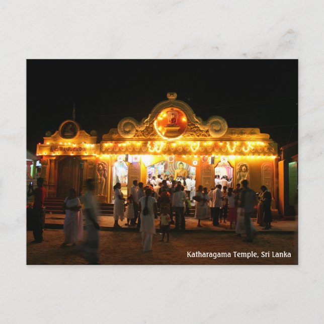 Postal Templo de Kataragama (Anverso)