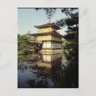 Postal Templo de Kinkaku dedicado a la memoria