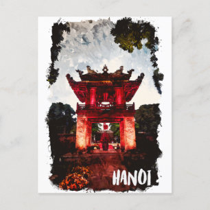 Postal Templo de la Literatura en Vietnam en Hanoi