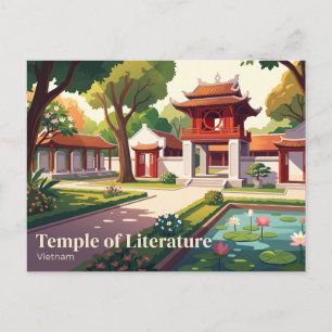 Postal Templo de la Literatura, Hanoi, Vietnam