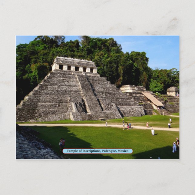 Postal Templo de las Inscripciones, Palenque, México (Anverso)