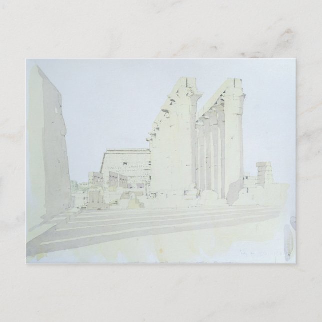 Postal Templo de Luxor (Anverso)