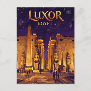 Postal Templo de Luxor Egipto