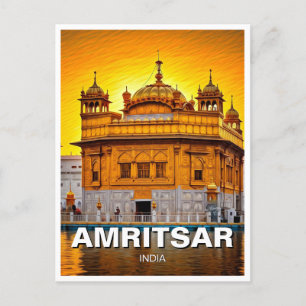 Postal Templo de Oro Amritsar