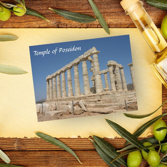 Postal Templo de Poseidón, Grecia de Atenea (Subido por el creador)