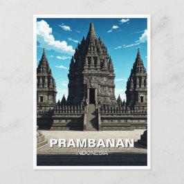 Postal Templo de Prambanan Indonesia UNESCO