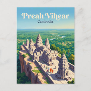 Postal Templo de Preah Vihear Camboya