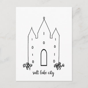 Postal templo de salt lake city utah simple moderno