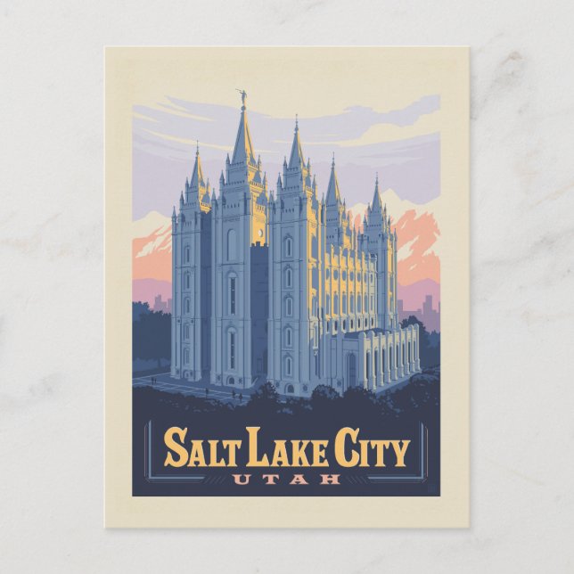 Postal Templo de Salt Lake | Salt Lake City, Utah (Anverso)
