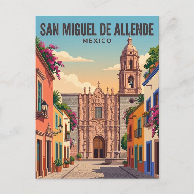 Postal Templo de San Francisco México (Anverso)