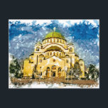 Postal Templo de San Sava Belgrado Srbija<br><div class="desc">Templo de San Sava Belgrado Srbija / Hram Svetog Salven a Beograd Srbija</div>