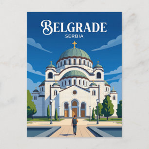 Postal Templo de San Sava Serbia