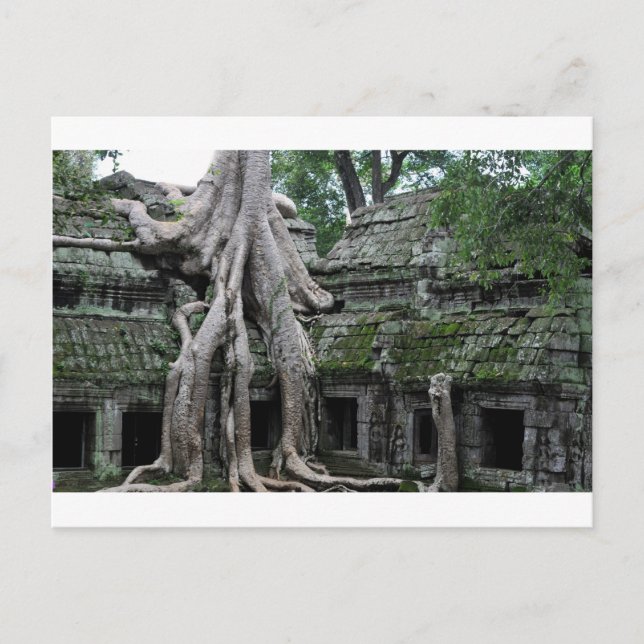 Postal templo de ta prohm en camboya (Anverso)