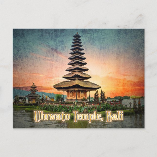 Postal Templo de Uluwatu, Bali (Anverso)