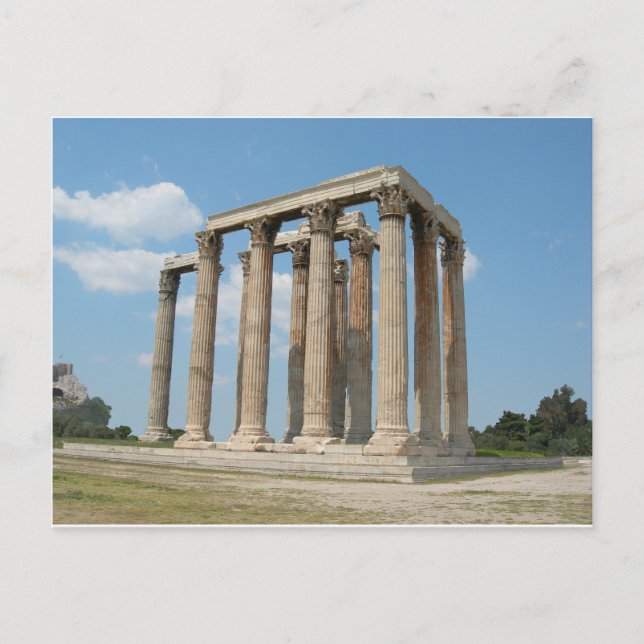 Postal Templo de Zeus Olímpico (Atenas) (Anverso)