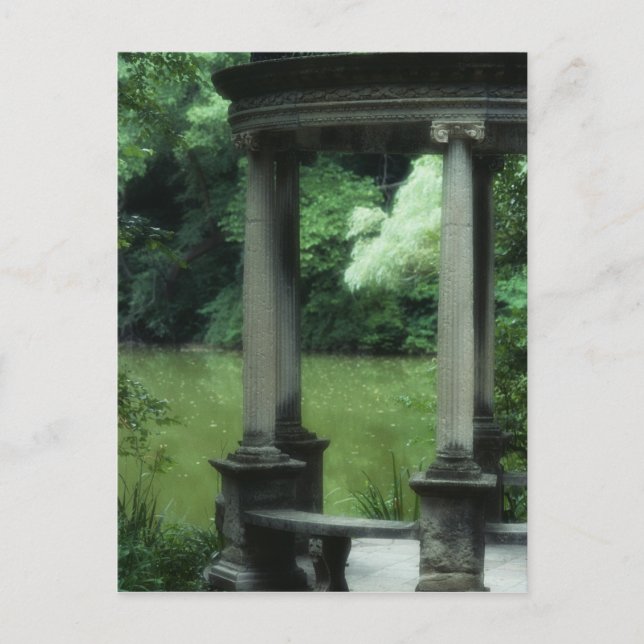 Postal Templo del Amor en los Jardines de Old Westbury (Anverso)