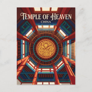 Postal Templo del Cielo Salón de la Oración para las Buen