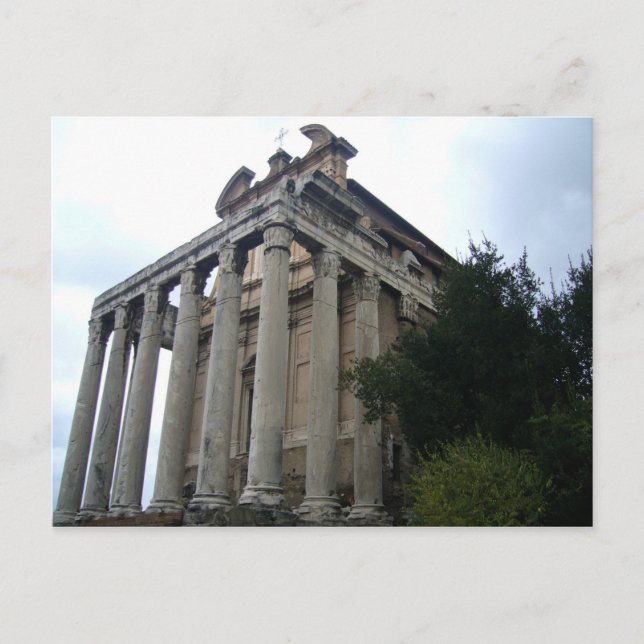 Postal templo del foro (Anverso)