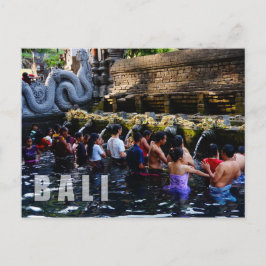Postal Templo del Imperio Tirta en Bali, Indonesia