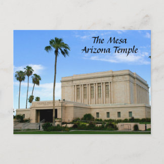 Postal - templo del Mesa Arizona