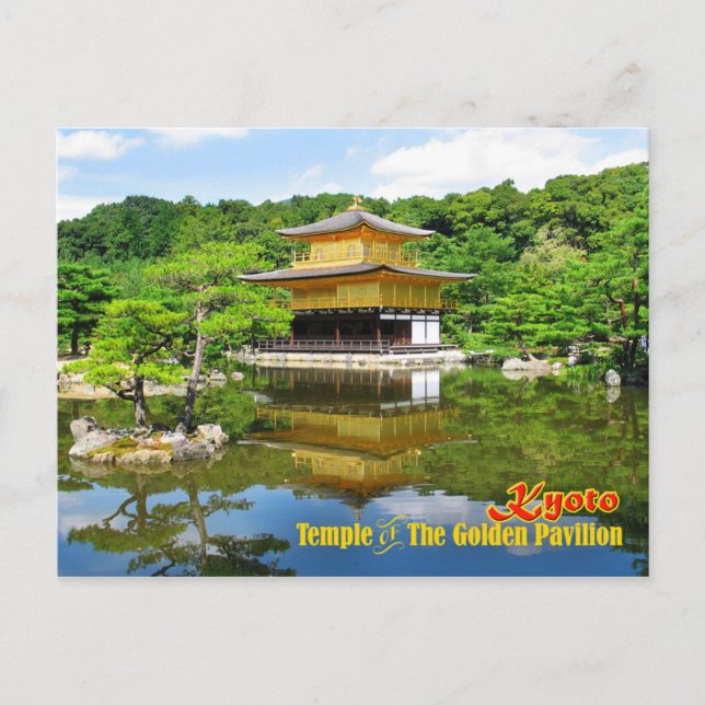 Postal Templo del Pabellón de Oro, Kioto, Japón (Anverso)