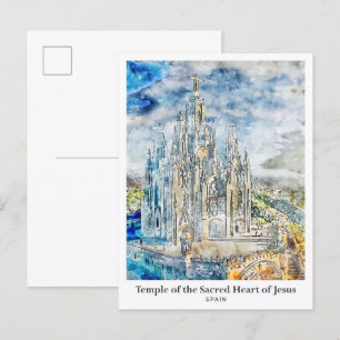Postal Templo del Sagrado Corazón de Jesús Viaje