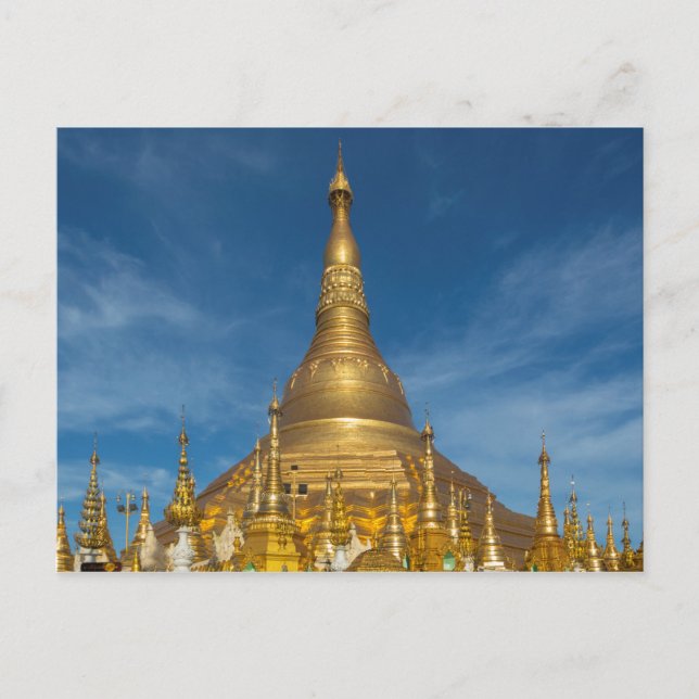 Postal Templo del Stupa Dorado (Anverso)