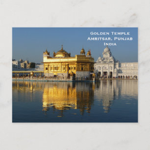 Postal Templo dorado India Viaje turismo añejo
