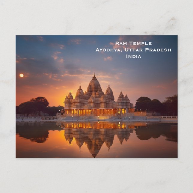 Postal Templo dorado India Viaje turismo añejo (Anverso)