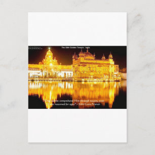 Postal Templo Dorado Sij en India Regalos y Camisetas