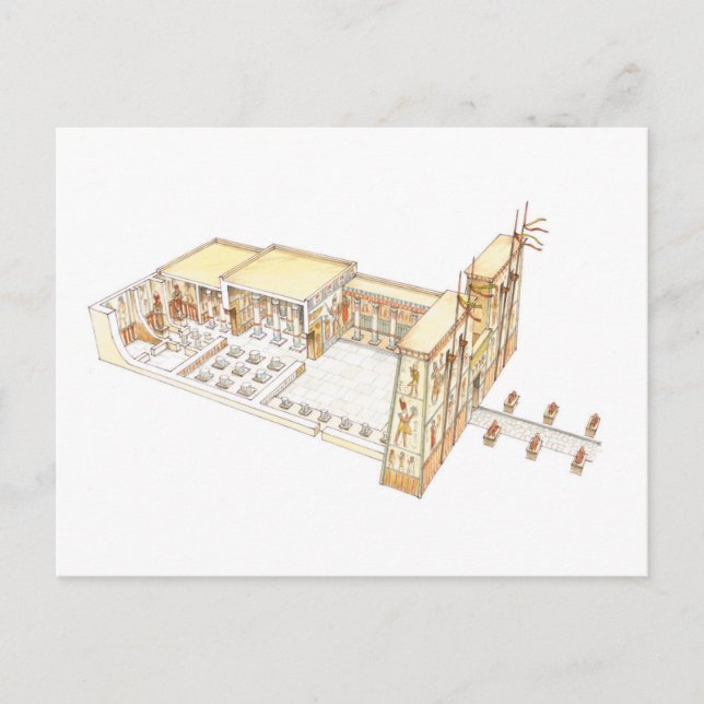 Postal Templo egipcio 2 (Anverso)