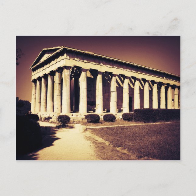 Postal Templo griego en Atenas (Anverso)