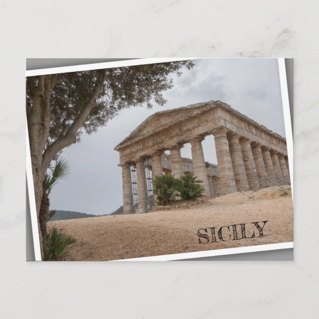 Postal Templo griego en Segesta, Sicilia (Anverso)